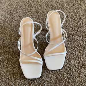SHEIN white heels